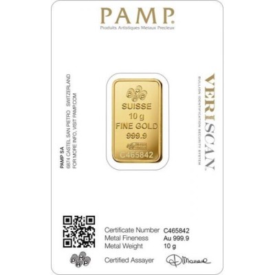 Pamp Fortuna 10g  - Investiční zlatý slitek