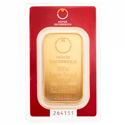 Münze Österreich  -100g - Gold Investment Bar