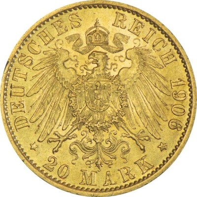 German Empire 20 Mark - 7,96 g - zlatá investiční mince