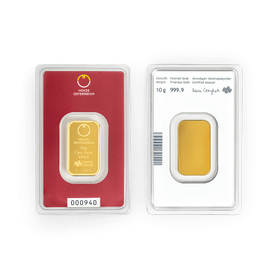 Münze Österreich 10 g - Gouden beleggingsstaaf