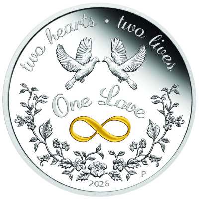 „One Love“ 2026 - 1 Oz - stříbrná dárková mince