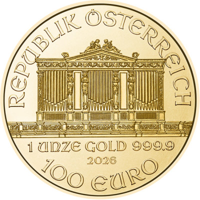 Wiener Philharmoniker (2026) - 1 Oz - zlatá investiční mince