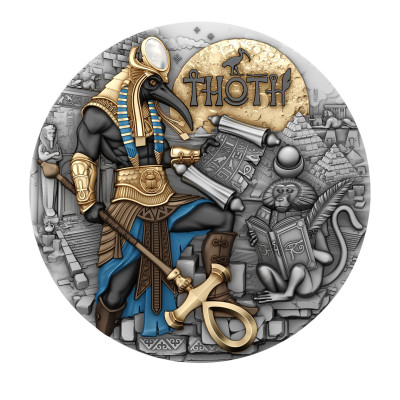 Thoth - 2 Oz - stříbrná sběratelská mince