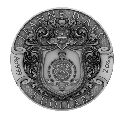 Johanna van Arc - 2 oz - zilveren verzamelmunt