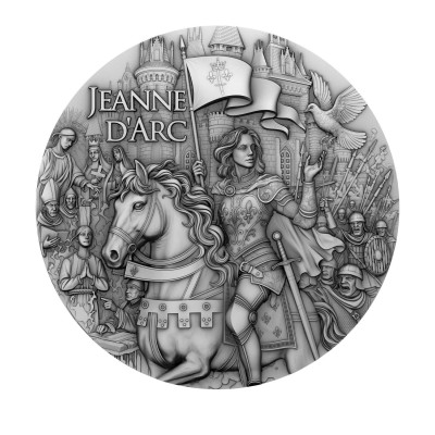 Johanka z Arku - 2 Oz - stříbrná sběratelská mince