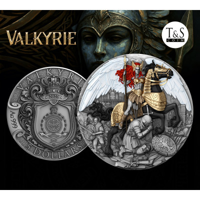 Valkyrie - 2 oz - zilveren verzamelmunt
