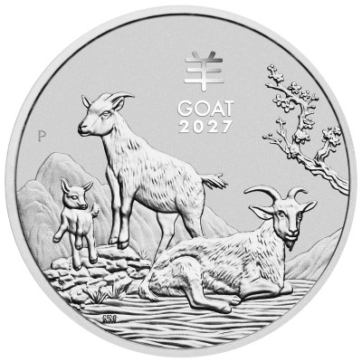 Lunar Goat (2027) - 1 Oz - stříbrná investiční mince